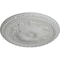 Ekena Millwork Richmond Ceiling Medallion (Fits Canopies up to 2 5/8"), Hand-Painted Frost, 18"OD x 1 3/8"P CM18RIFRF - alternate 3